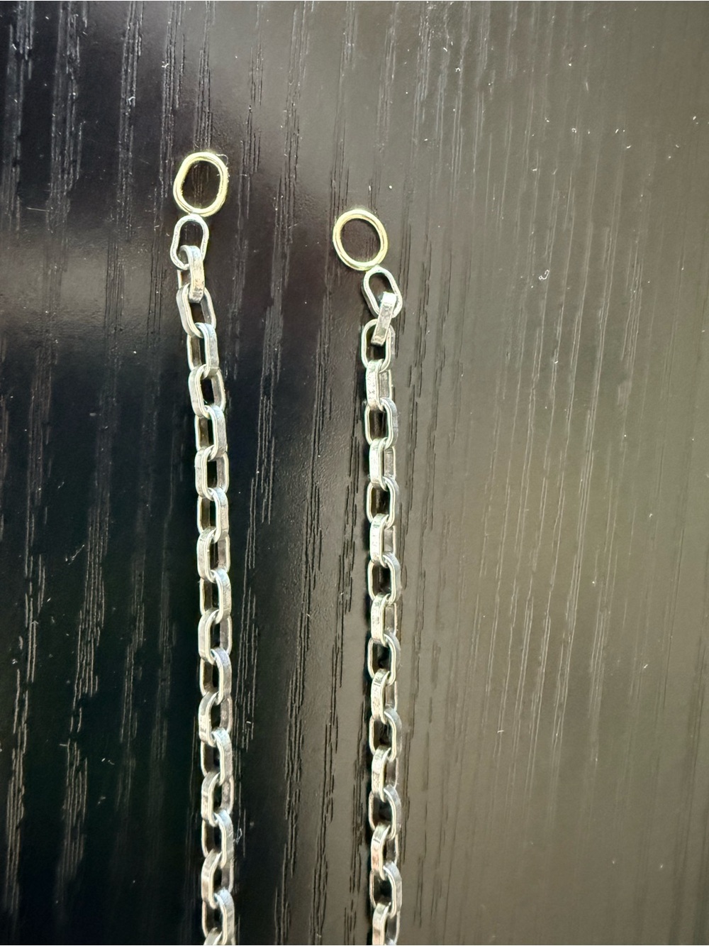 Marla Aaron silver with Gold Rings